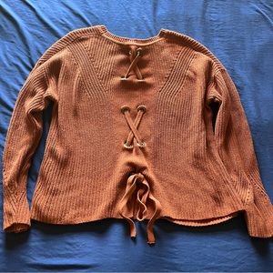 Lucky Back-Tie Sweater
